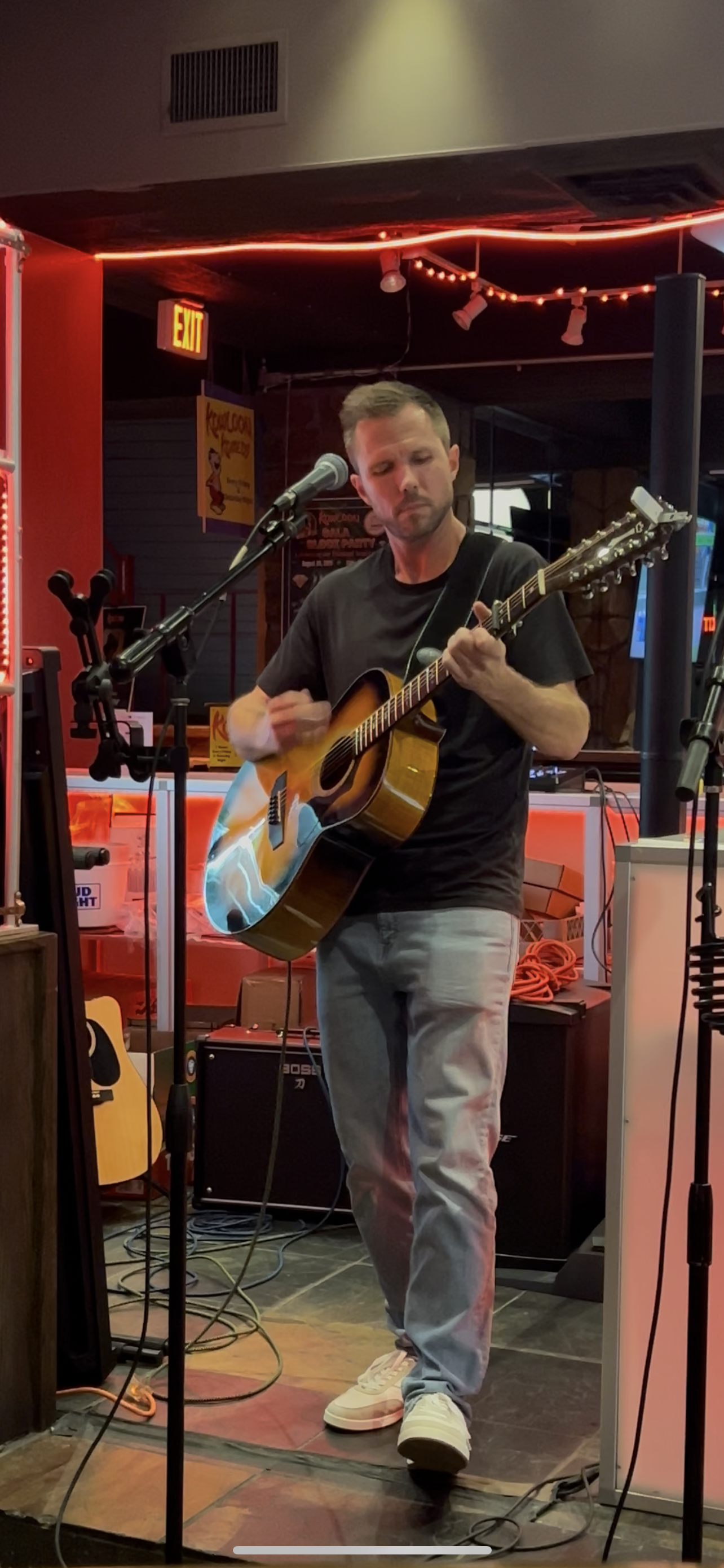 Doug playing guitar