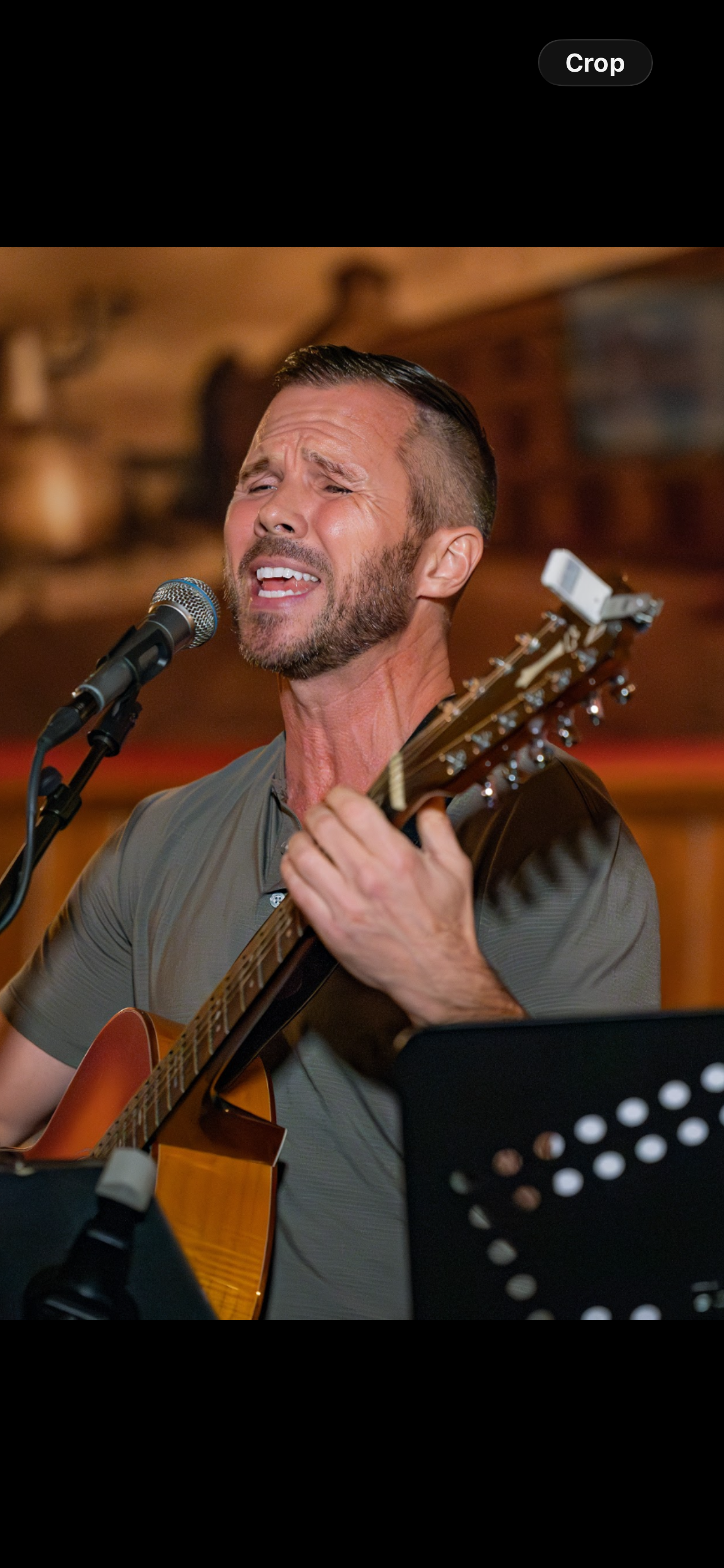 Doug performing
